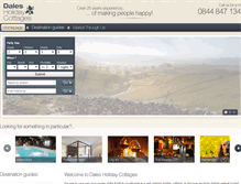 Tablet Screenshot of dales-holiday-cottages.com